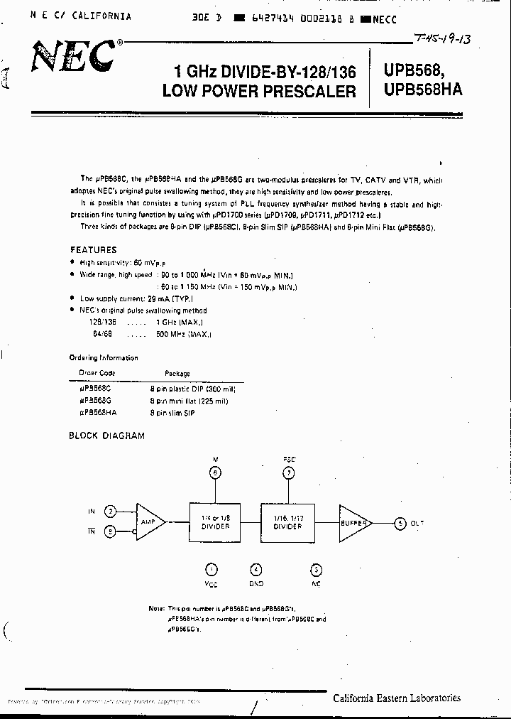 UPB568C_909785.PDF Datasheet