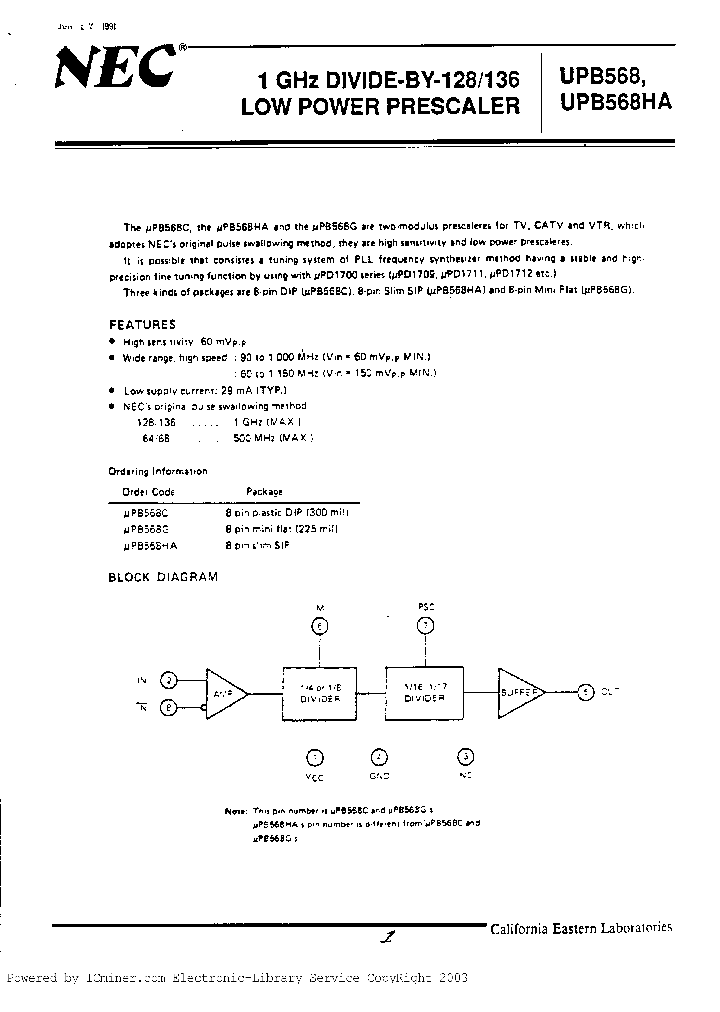 UPB568G_909786.PDF Datasheet