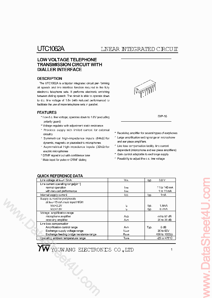 UTC1062A_921746.PDF Datasheet