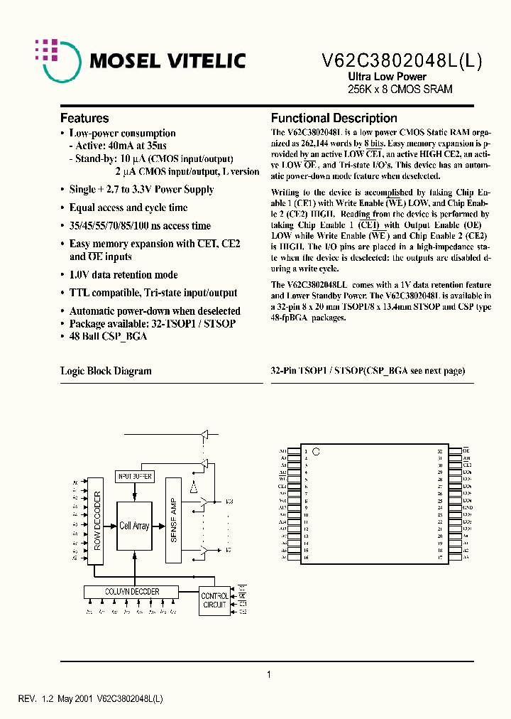 V62C3802048LL-35T_908535.PDF Datasheet
