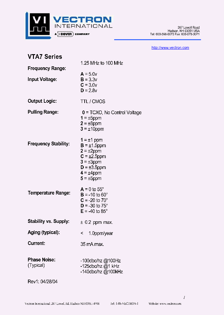 VTA7_1021857.PDF Datasheet
