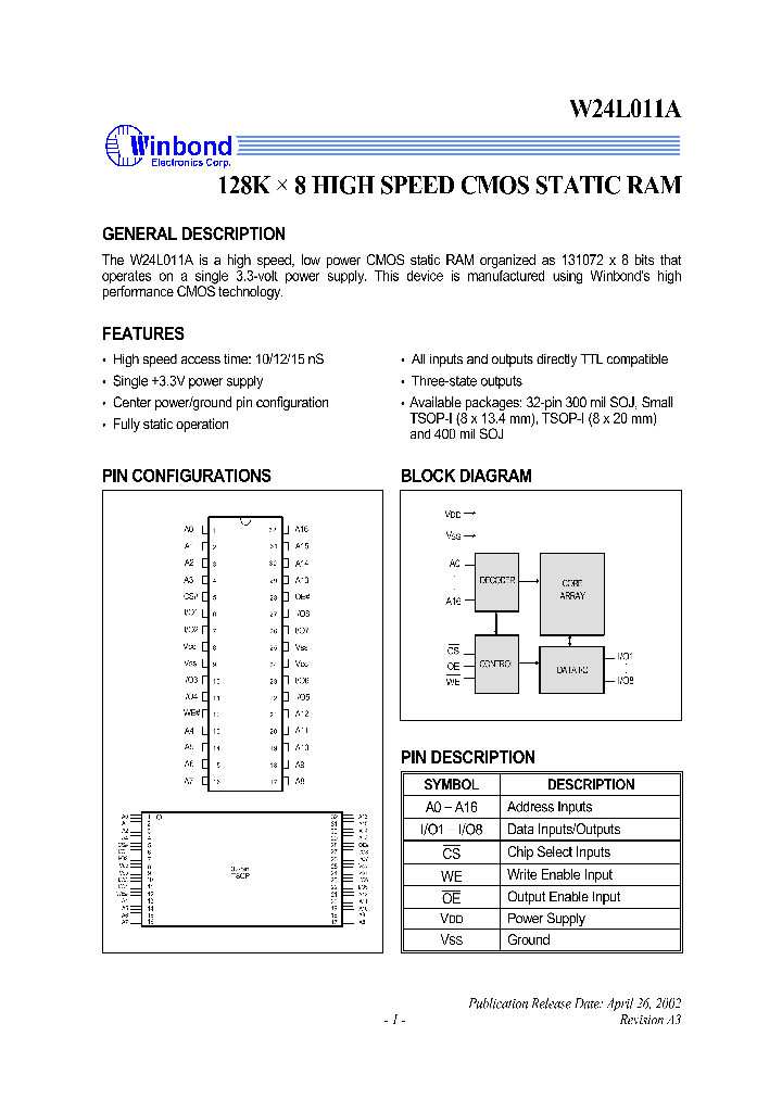 W24L011AQ-10_1017635.PDF Datasheet