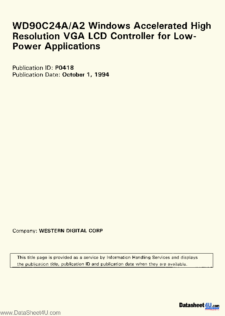 WD90C24A2_1057785.PDF Datasheet