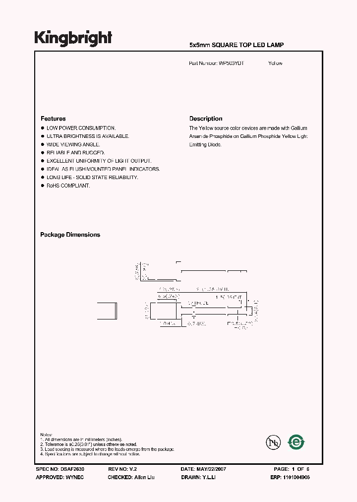 WP503YDT_884467.PDF Datasheet