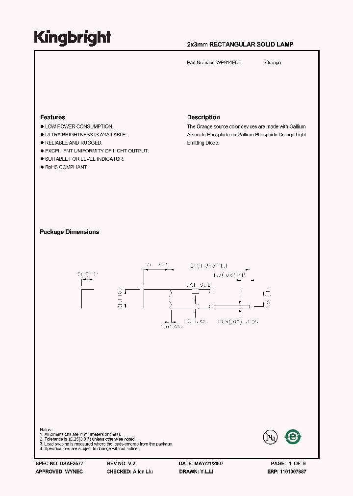 WP914EDT_884538.PDF Datasheet