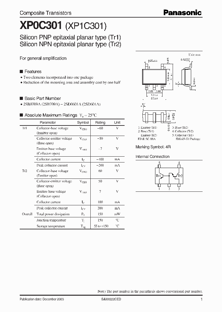 XP0C301_1015632.PDF Datasheet