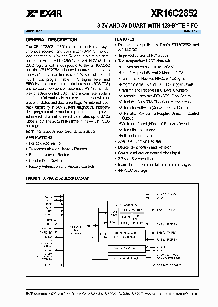 XR16C2852CJ_873119.PDF Datasheet