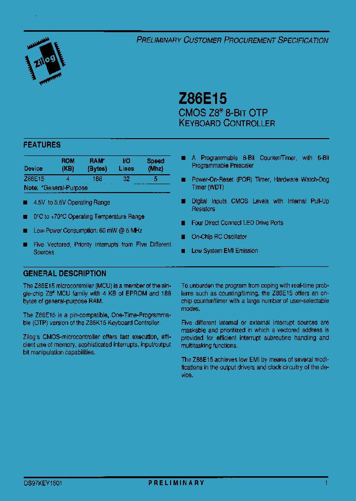 Z86E1505PSC_916331.PDF Datasheet