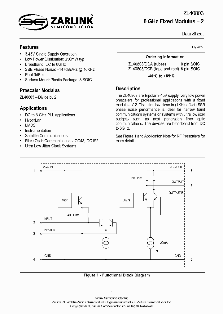 ZL40803_820844.PDF Datasheet
