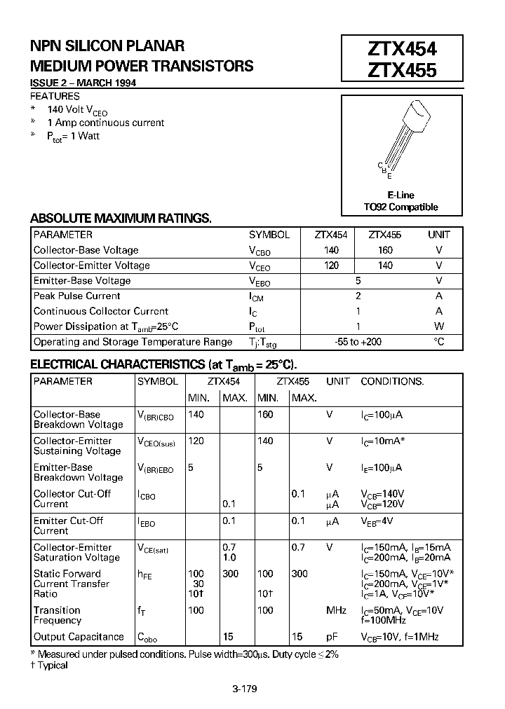 ZTX455_831200.PDF Datasheet