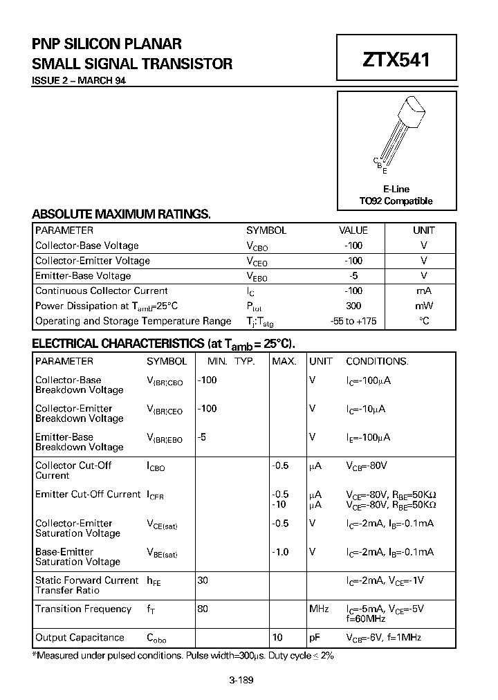 ZTX541_925852.PDF Datasheet