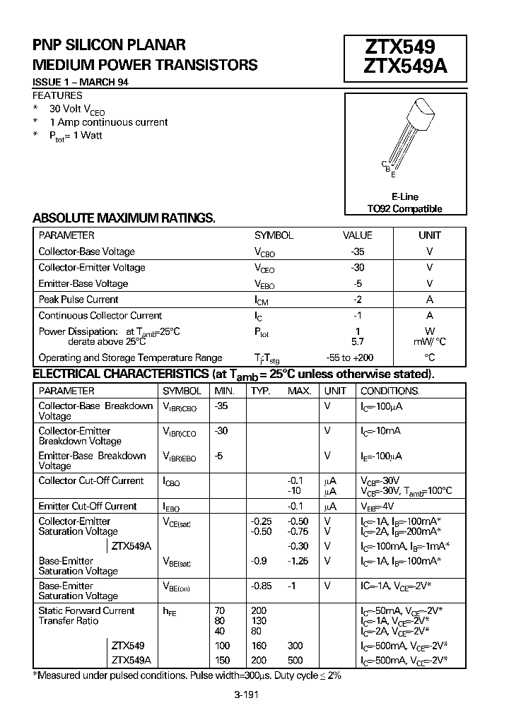 ZTX549A_925854.PDF Datasheet