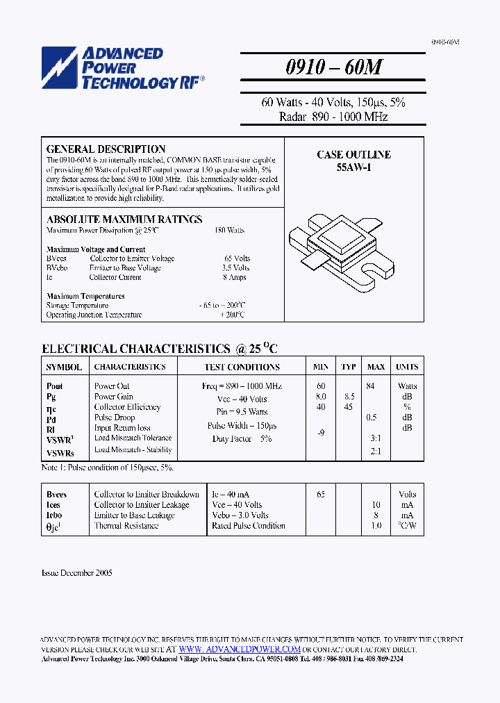 0910-60M_1190265.PDF Datasheet