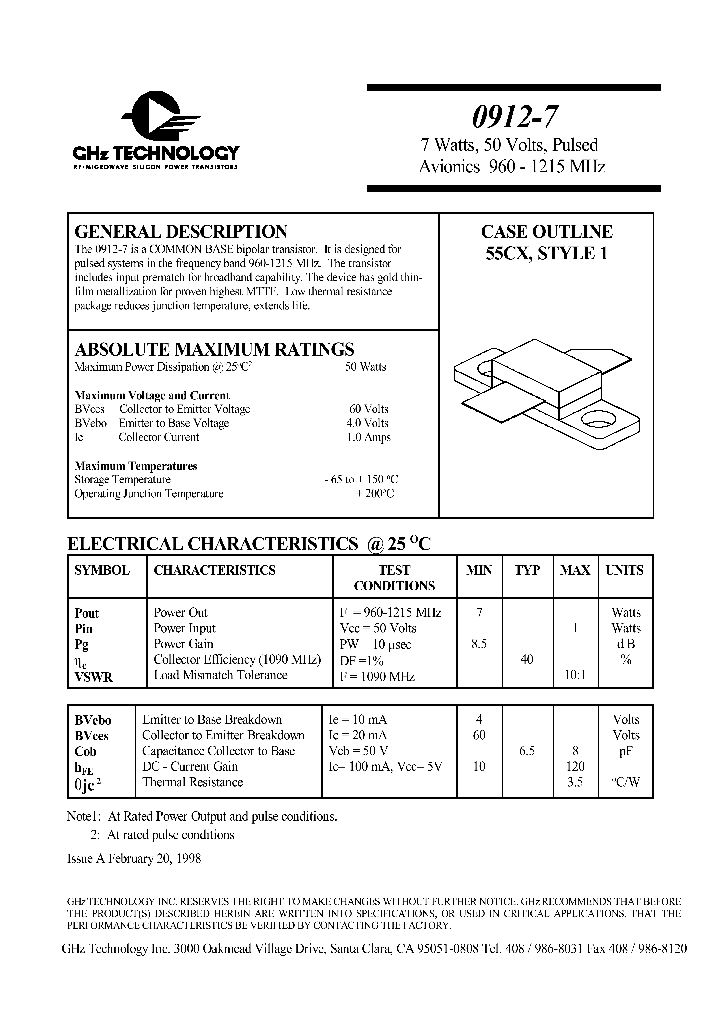 0912-7_1190270.PDF Datasheet