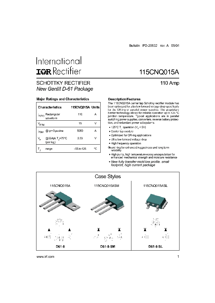 115CNQ015ASM_1190699.PDF Datasheet