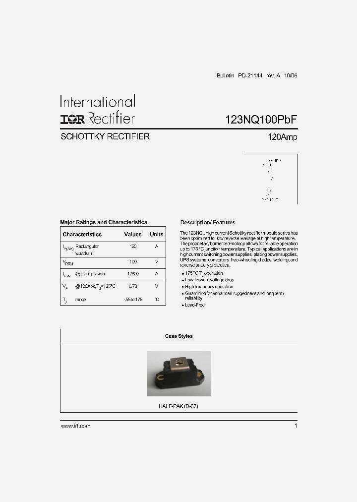 123NQ100PBF_1056063.PDF Datasheet