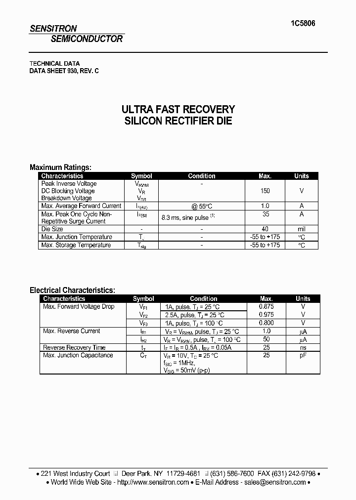 1C5806_1191440.PDF Datasheet