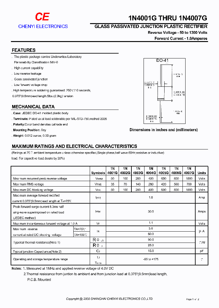 1N4007G_1191671.PDF Datasheet