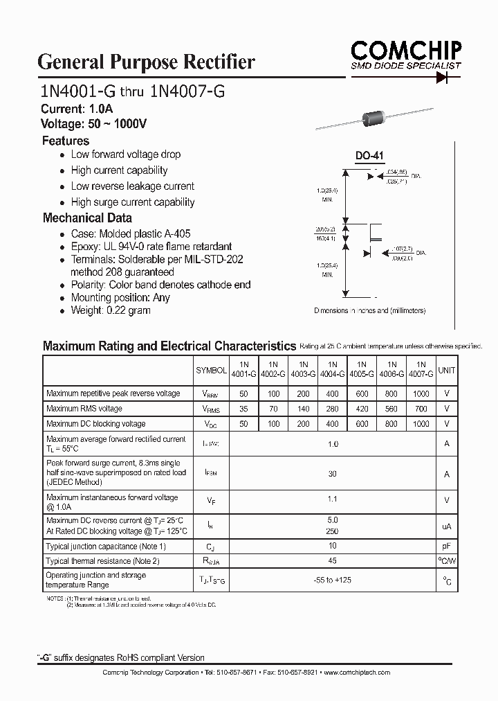 1N4007-G_1191674.PDF Datasheet