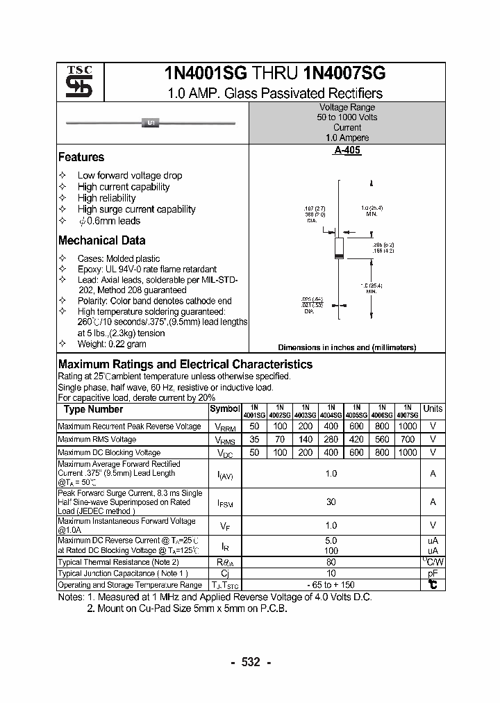 1N4007SG_1191691.PDF Datasheet