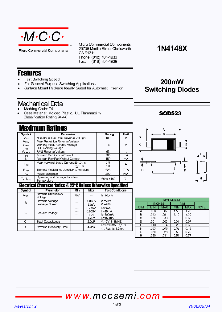 1N4148X_1191735.PDF Datasheet