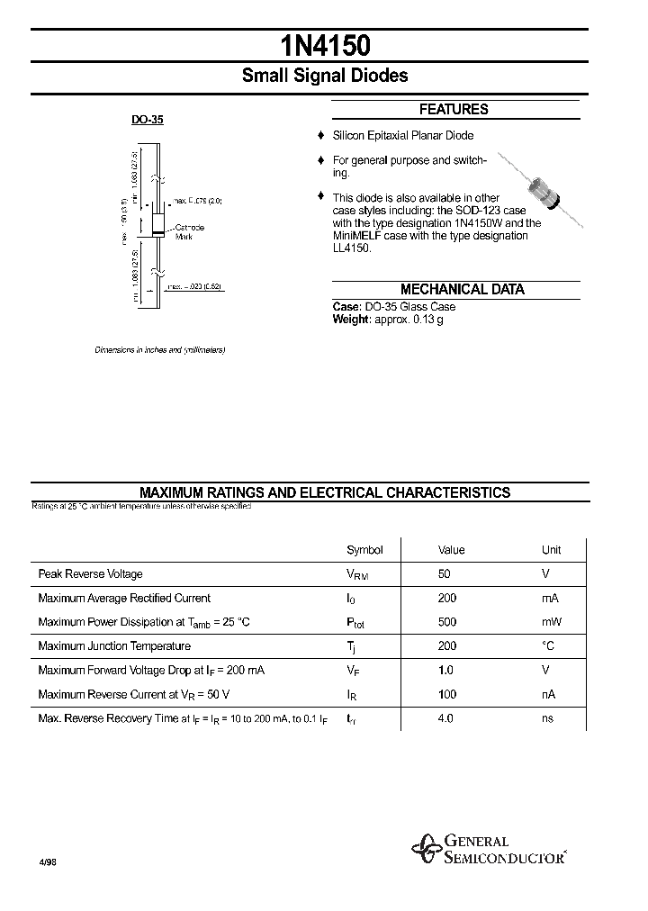 1N4150_1191741.PDF Datasheet