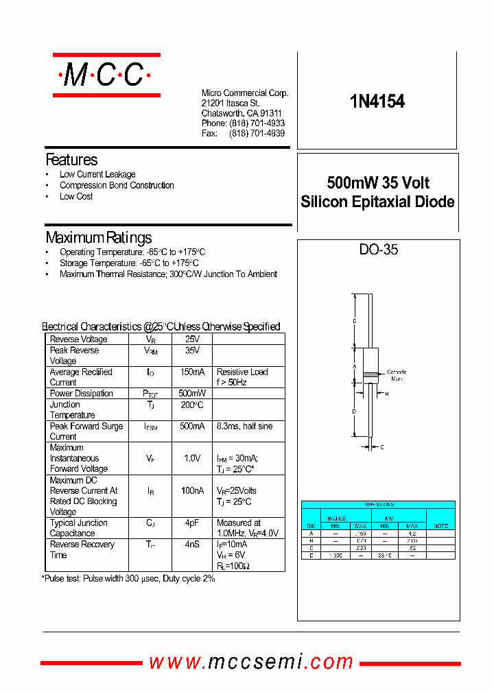1N4154_1191770.PDF Datasheet