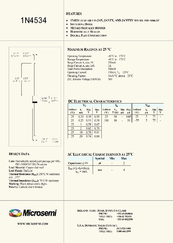 1N4534_1191825.PDF Datasheet