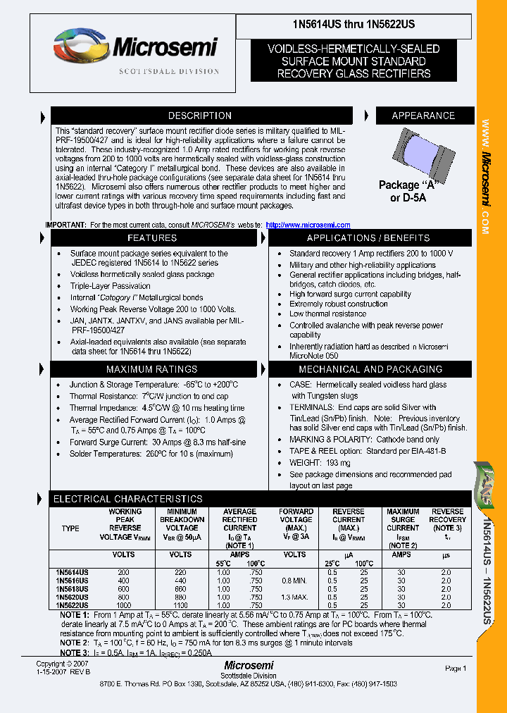1N5622US_1192109.PDF Datasheet