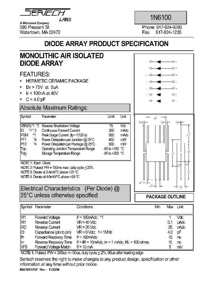 1N6100_1192256.PDF Datasheet