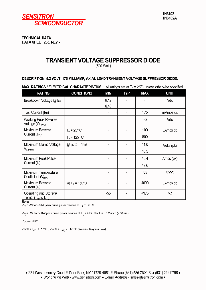 1N6102A_1192257.PDF Datasheet