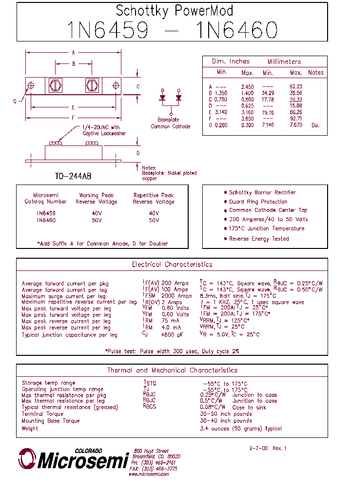 1N6460_1192296.PDF Datasheet