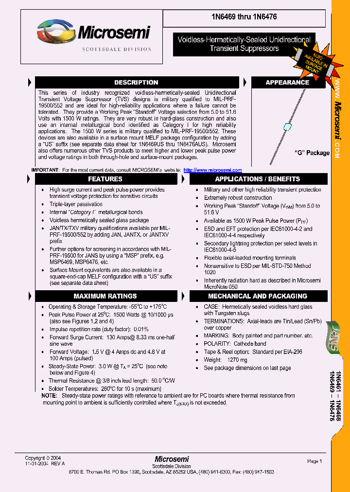 1N6476_1192303.PDF Datasheet