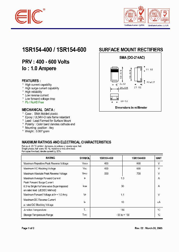 1SR154-600_1163695.PDF Datasheet