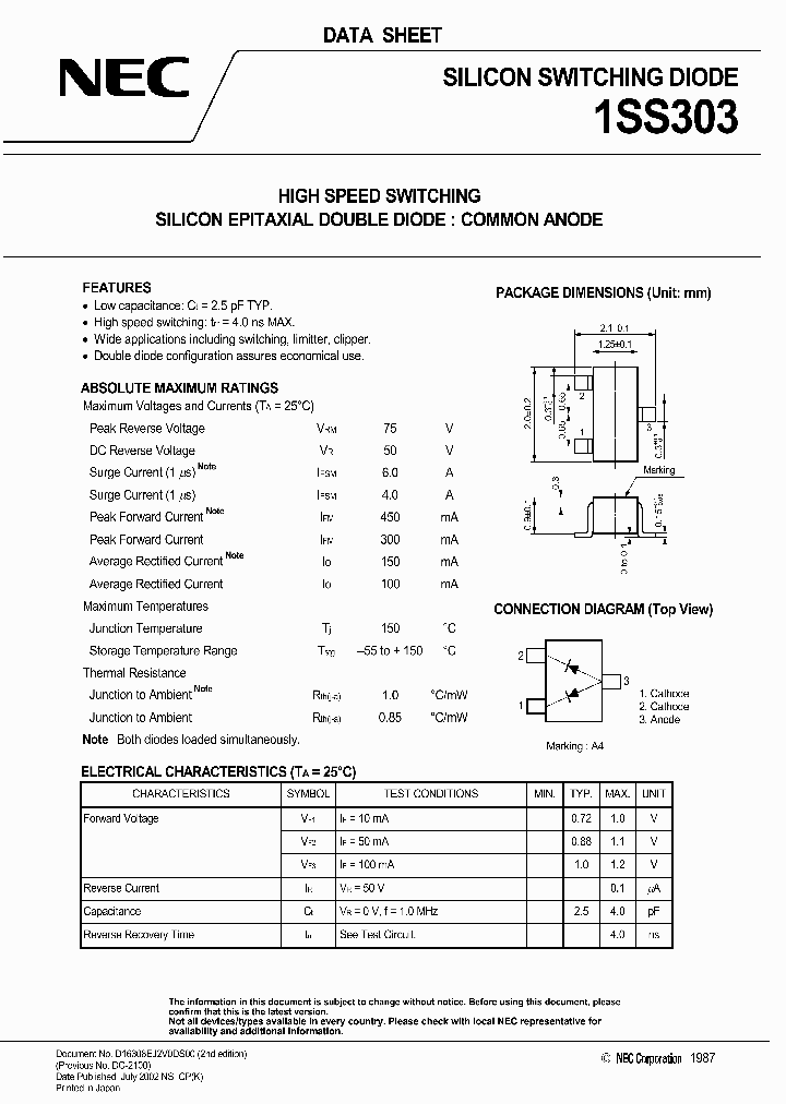 1SS303_1192604.PDF Datasheet
