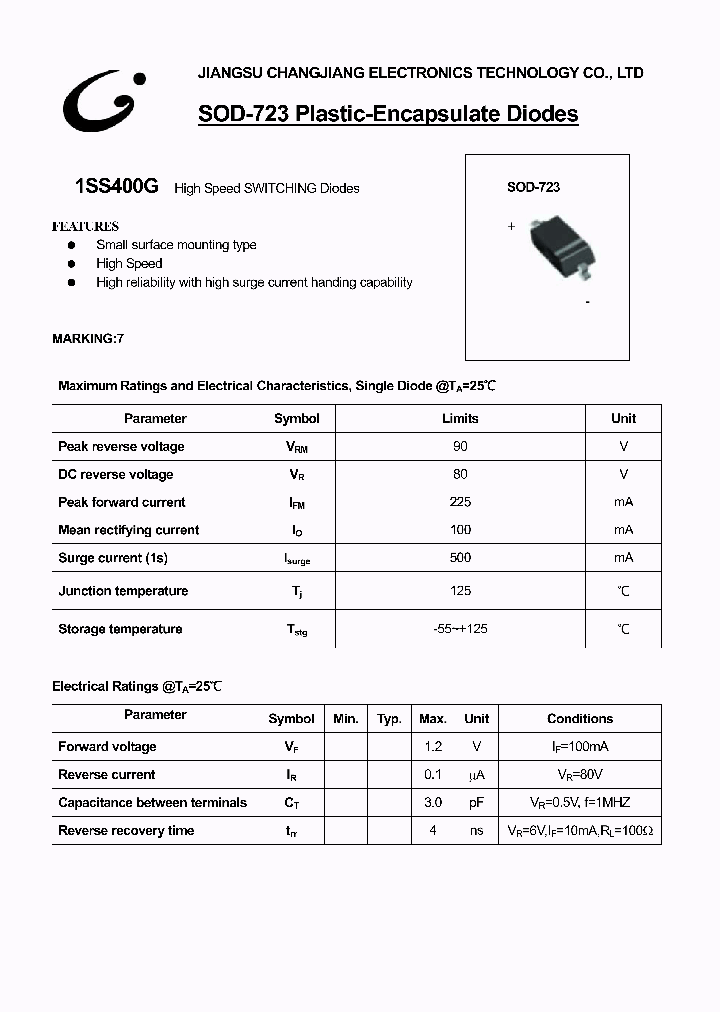 1SS400G_1192644.PDF Datasheet