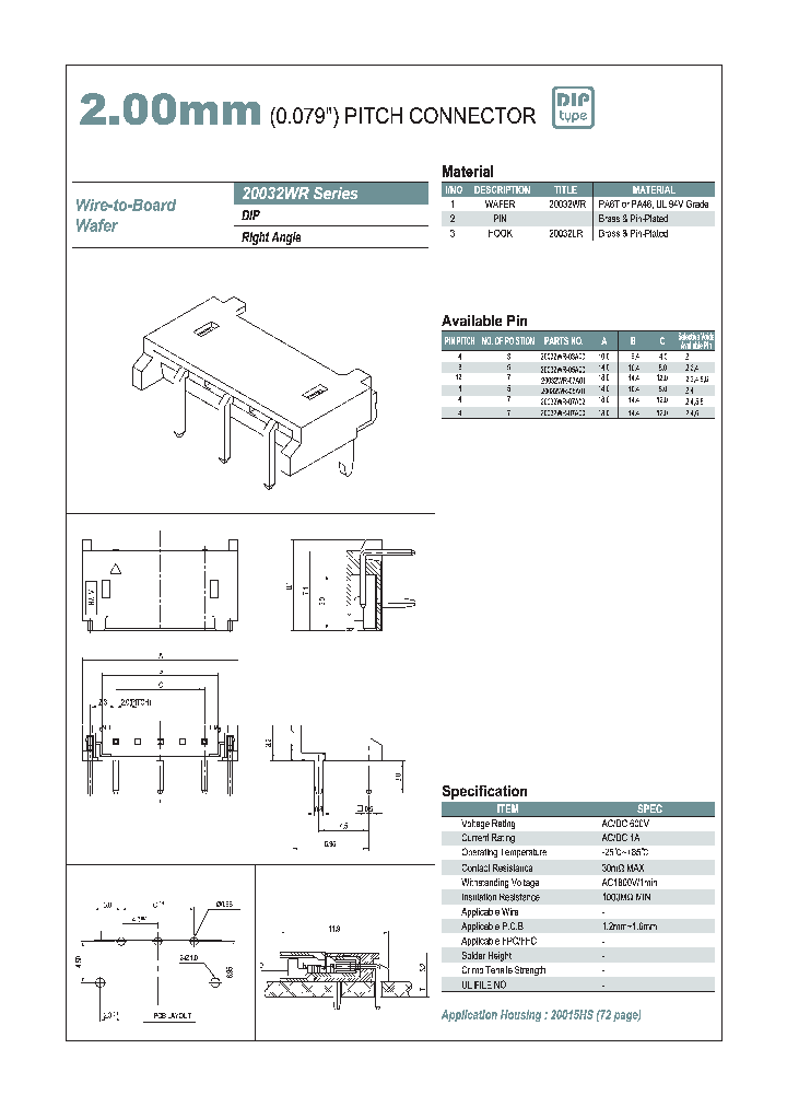 20032WR-05A00_1168659.PDF Datasheet
