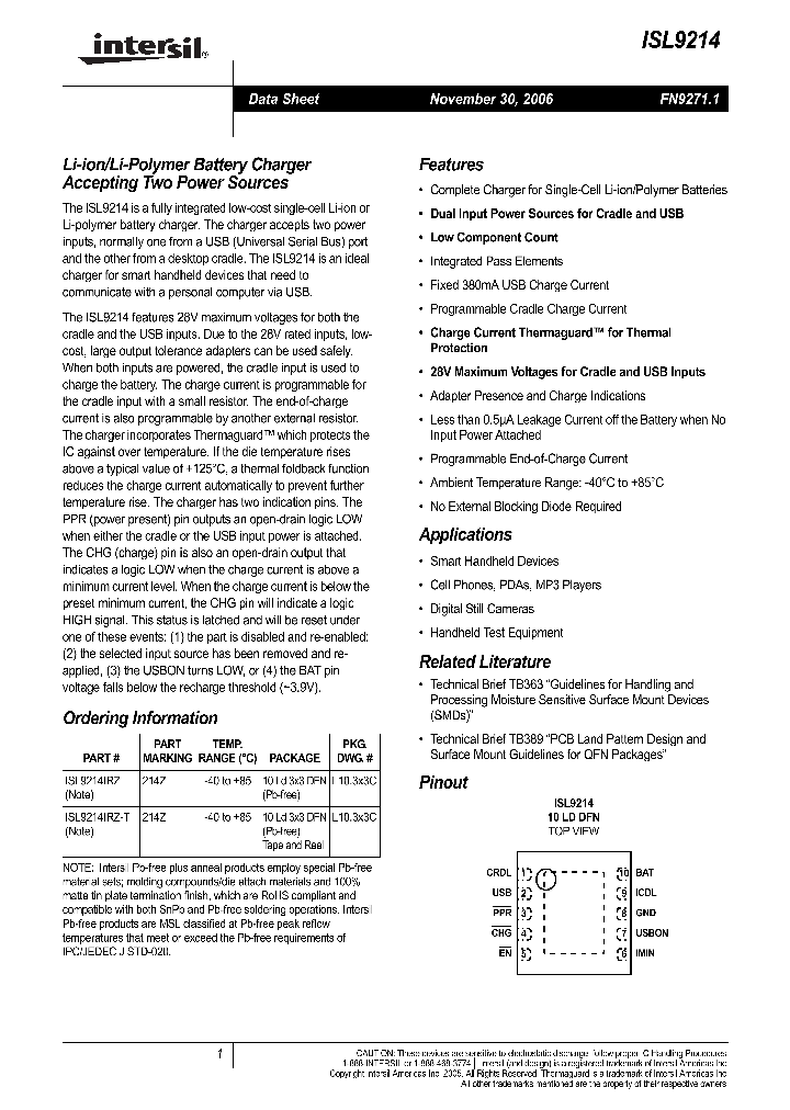ISL9214RZ-T_665673.PDF Datasheet