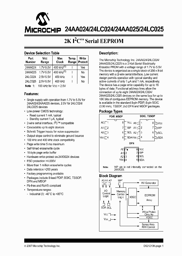 24LC025T-IST_1193127.PDF Datasheet
