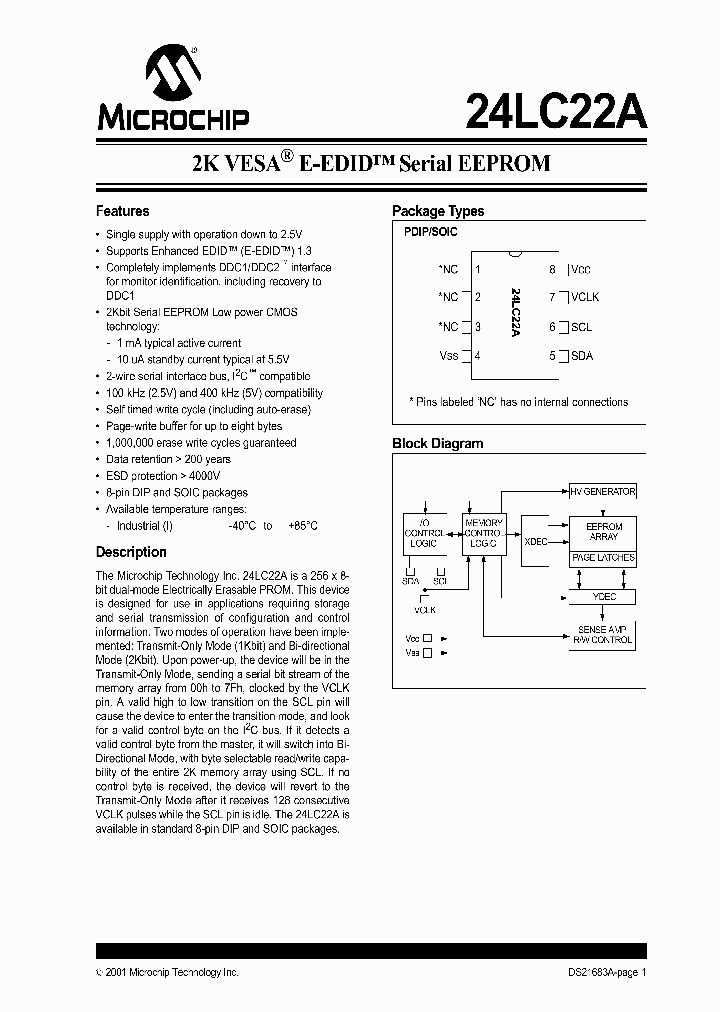 24LC22A_1193149.PDF Datasheet