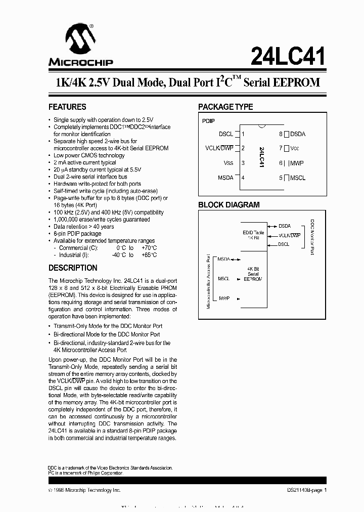 24LC41_1146242.PDF Datasheet