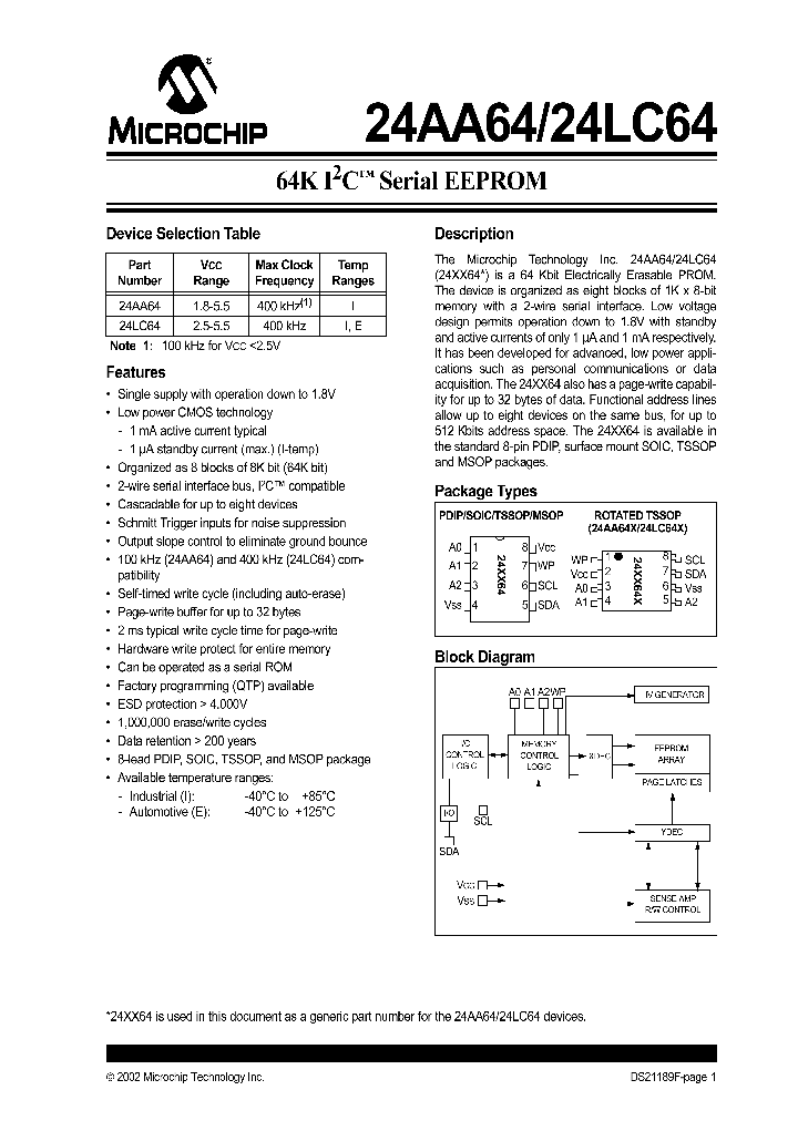 24LC64T-EMS_1183266.PDF Datasheet
