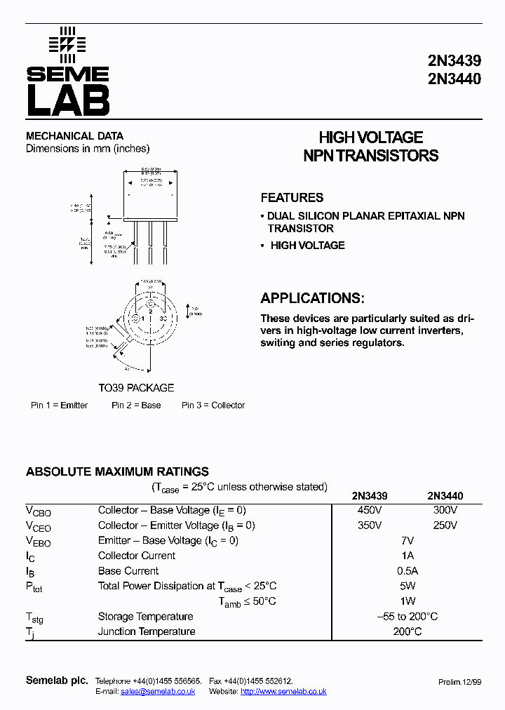 2N3439_1042781.PDF Datasheet