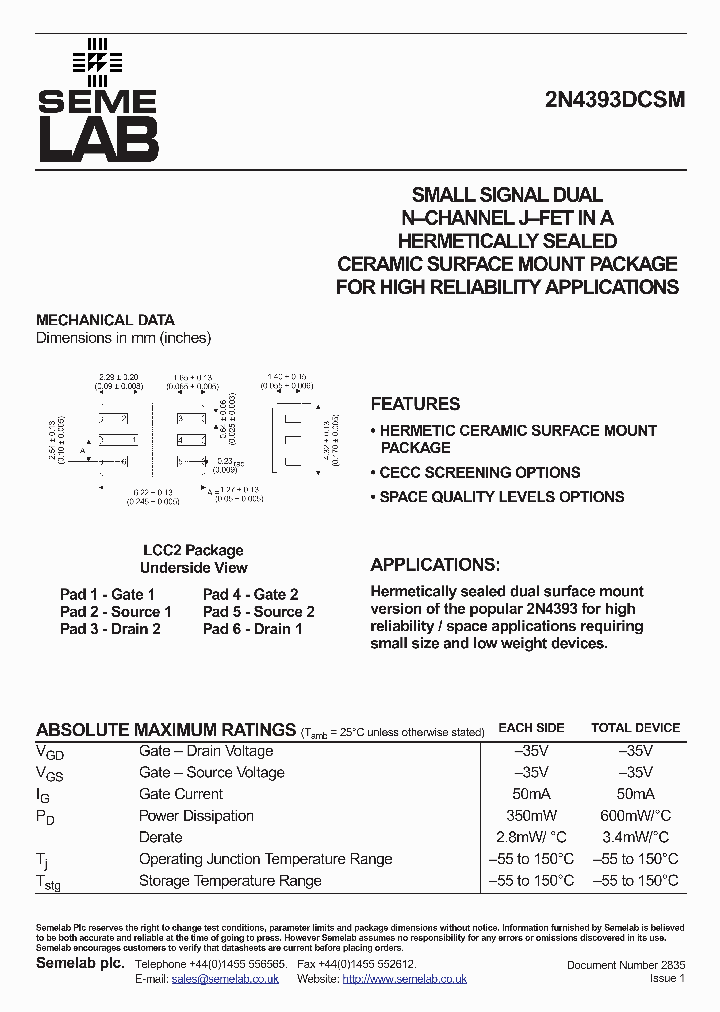 2N4393DCSM_1193904.PDF Datasheet