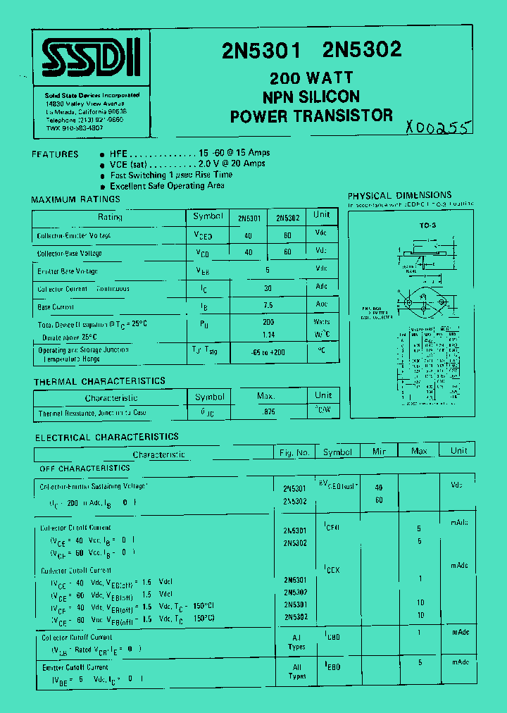 2N5302_1107930.PDF Datasheet