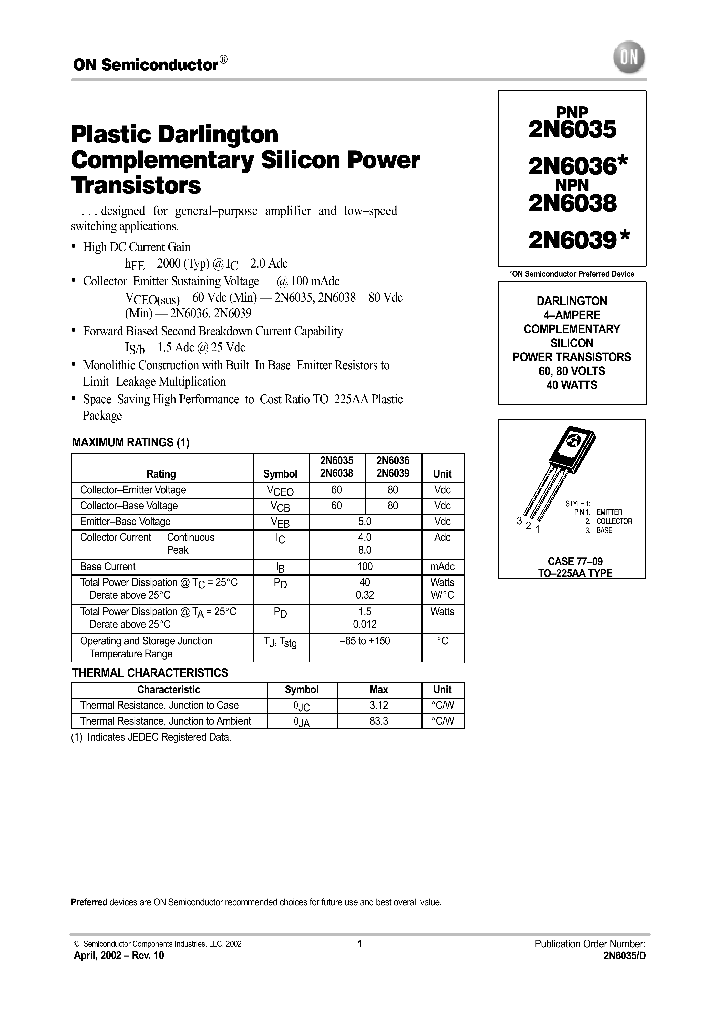 2N6039_1194194.PDF Datasheet