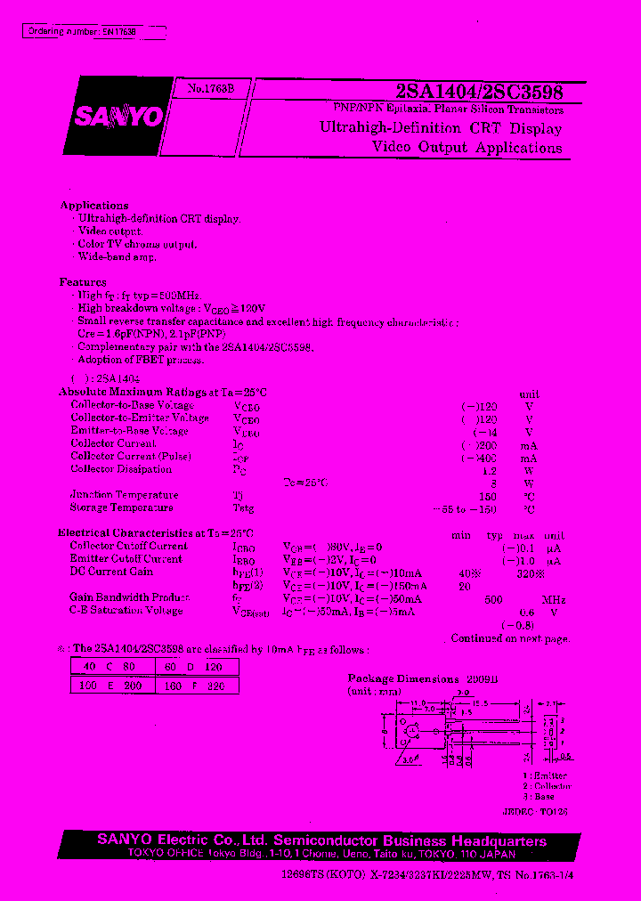 2SC3598_1024700.PDF Datasheet