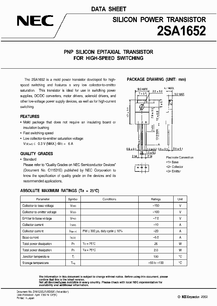 2SA1652_1194725.PDF Datasheet