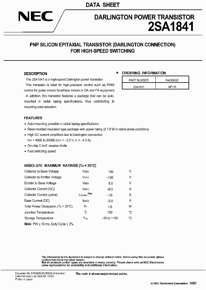2SA1841_1194792.PDF Datasheet