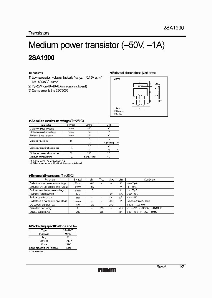 2SA1900_1194818.PDF Datasheet